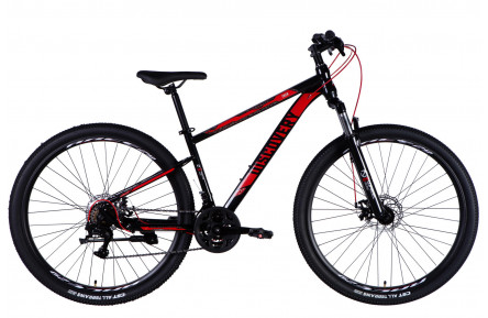 Велосипед ST 29" Discovery TREK DD FR рама-16" черно-красный 2025