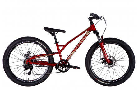 Велосипед ST 24" Discovery FLINT DD FR рама-12" красный 2025