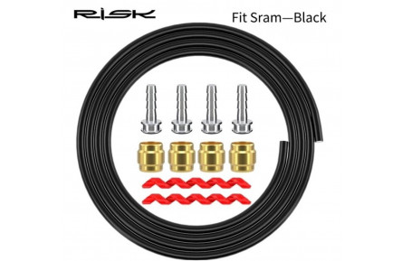 Рубашка троса тормоза 2500мм SRAM RISK RC115-3-1 черн. с оливками и болтами