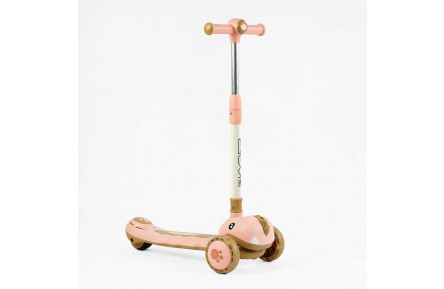 Самокат триколісний "Skyper" SJ-02505 колеса PU 125х40мм зі світлом, УКР. МУЗИКА та підсвічування платформи, кермо складне