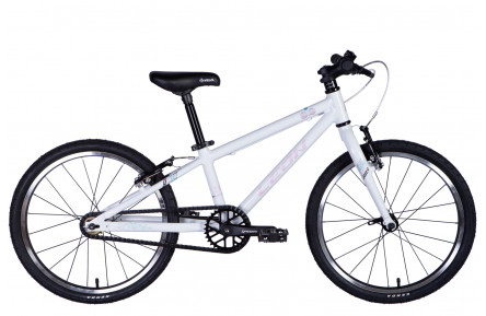 Велосипед Leon GO Vbr AL 2024 20" 10" білий з рожевим