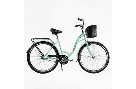 Велосипед міський Corso FORTUNA 28" FR-28403 + КОШИК, сталь 20"