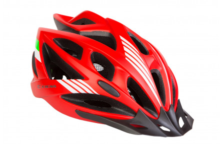 Шлем велосипедный с козырьком СIGNA WT-036, L, красный