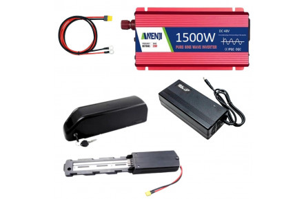 Зарядная станция 48В 17,5А с инвертором 1500Вт