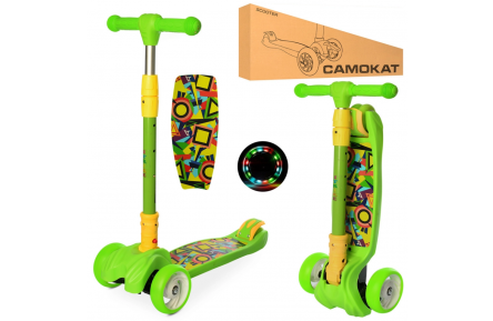 Самокат дитячий MAXI iTrike JR3-060-11-GR складний