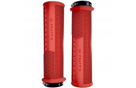 Грипсы Peaty's Monarch Grip Mushroom, Thin 30>32mm, Trail Comfort, Red