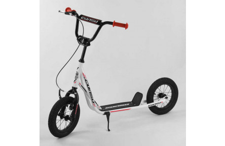 Самокат JT 28822 "Corso" колеса надувные 12", ручной передний тормоз