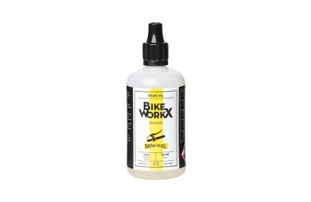 Гальмівна рідина BikeWorkX Braker Mineral, мінеральна, 100 мл