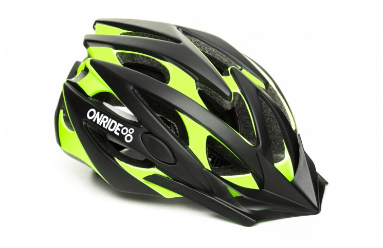 Шлем Onride Cross матовый черный/зеленый L 58-61 см