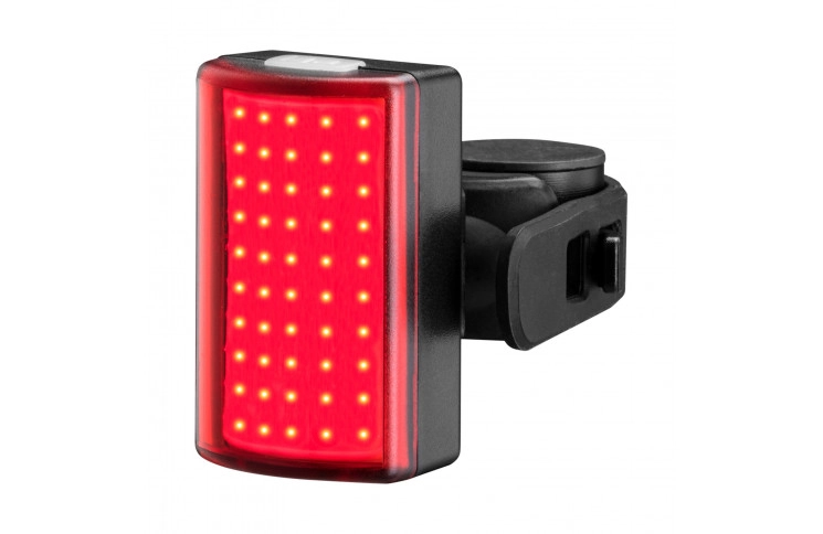 Мигалка задняя Green Cycle Square dots, COB LED, 100 Люмен; 8 режимов