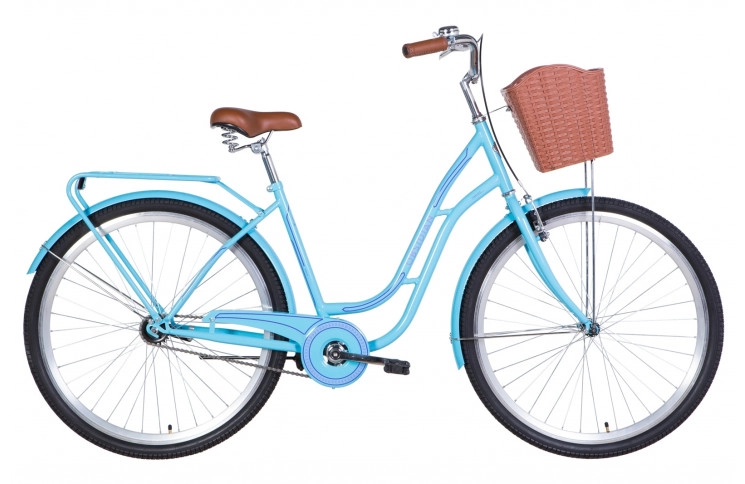 Городской велосипед Dorozhnik Obsidian 2021 28" 195" голубой
