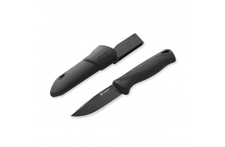 Ніж Ganzo G807BW-BK чорний з чохлом