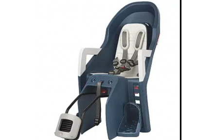 Детское сиденье заднее POLISPORT Joy FF на подседельную трубу, 26«-28», 9-22 кг, темно-синее (царапина)