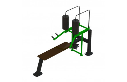 Уличный тренажер Жим вверх лежа BruStyle Shoulder Press