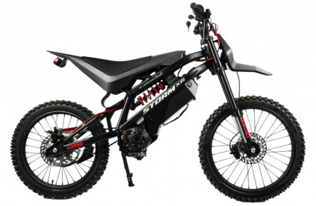 Диртбайк электрический Corso Storm E-2500 Trail SR-74640 (2500Вт литиевый 60В 27Ач) 17"/19" черный