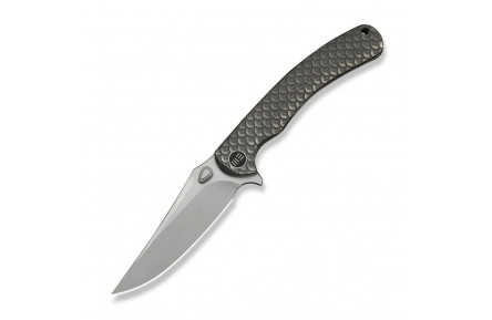 Ніж складаний туристичний Weknife Dracarys, (9.1 см) Böhler M390 / титан 6AL4V сірий