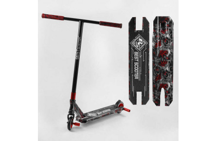 Самокат трюкових Best Scooter BS-99622 HIC-система, ПЕГИ, алюміній з принтами, колеса PU, d = 110мм, кермо - 60 см