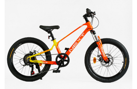 Дитячий велосипед Corso Next NX-20315 20" XXS жовто-червоний