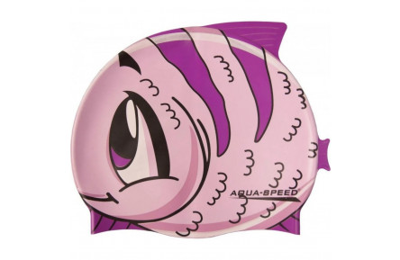 Шапка для плавання "ZOO Fish" 5528 Aqua Speed ​​115-fish, рожева рибка, OSFM