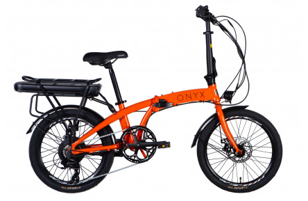 Велосипед з електроприводом Dorozhnik eONYX DD CS 20" AL 11" 48B 12.5А*г 500Вт помаранчевий YS 7421 2025