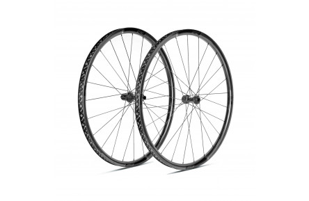 Колесо пер+зад 28" ERE TENACI GT25 CARBON, Gravel, 100x12/142x12, CL, HG11, tubeless, черный сатин