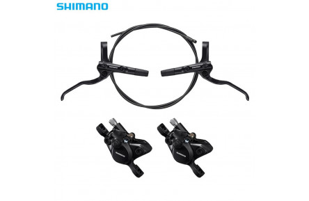 Тормоз диск. гидравл. SHIMANO BR-MT200 пер.850/зад.1450мм комплект с роторами 160мм