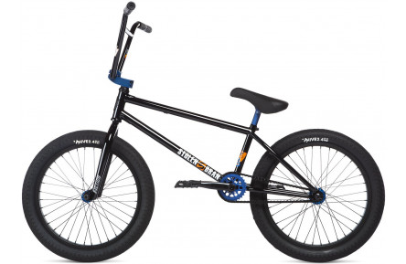 Велосипед 20" Stolen SINNER FC XLT LHD рама - 21" 2020 BLACK W/ BLUE, чёрный