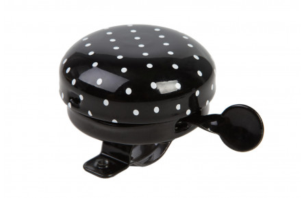 Звонок велосипедный VLT черный в пятнышко 58mm
