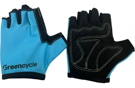 Рукавички Green Cycle Grid без пальців XS-S блакитні