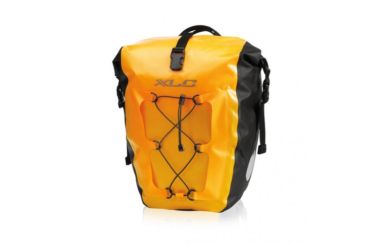 Комплект водонепроникних сумок XLC (2 шт), 21x18x46см, жовтий