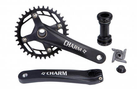 Шатуны AL L170мм 36T PROWHEEL CHARM-36-TT с встроенным. осью (черн.)