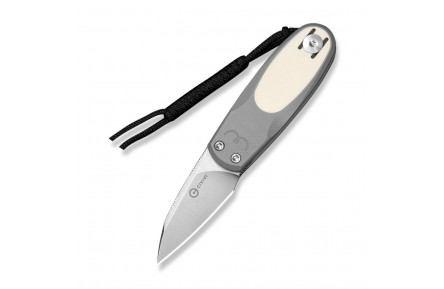 Ніж складаний кишеньковий Civivi Purr, (4.65 см) Nitro-V / G10 сірий/айворі