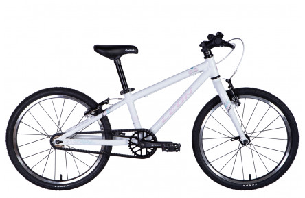 Велосипед уцінений AL 20" Leon GO Vbr рама-10" білий з рожевим 2024