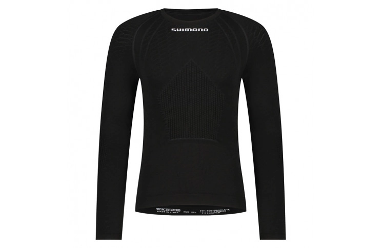 Термобелье-базовый слой Shimano VERTEX long sleeves, черная, разм. SM