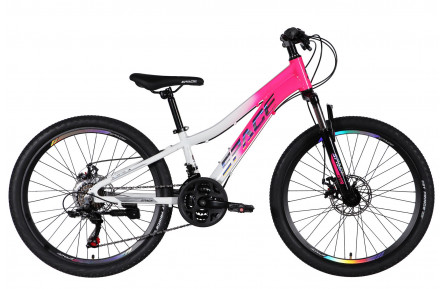 Велосипед AL 24" SPACE IZIDA DD FR рама-11" рожево-білий 2026
