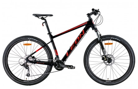 Велосипед 27.5" Leon XC-70 AM Hydraulic lock out HDD 2022 (черный с красным (м))