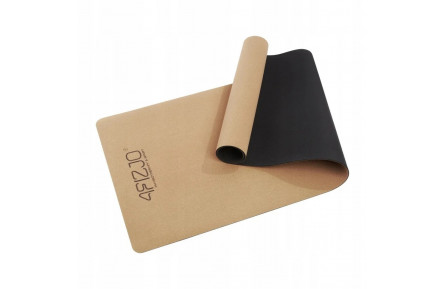 Спортивний килимок для йоги та фітнесу Cork 4FIZJO 4FJ0590, 183x61x0,4 см