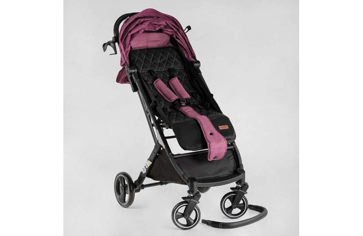 Тележка прогулочная детская "JOY" Comfort L-30201 цвет фиолетовый, рама сталь с алюминием, футкавер, телескопическая ручка