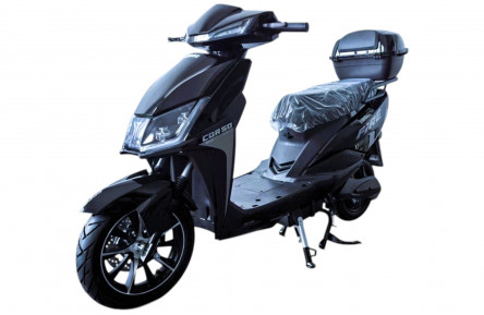 Электрический мопед Corso Fire FR-176669 (1800Вт графеновый 72В 32Ач) 12"/10" черный