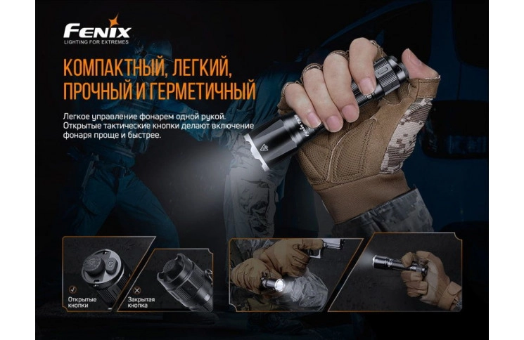 Ліхтар ручний Fenix TK16 V2.0, зелений