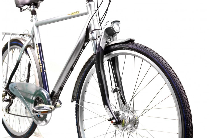 Гибридный велосипед Gazelle Medeo 86 28" L серый Б/В