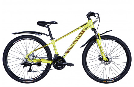 Велосипед Discovery BASTION DD CS AL 26" 13" желтый 2025