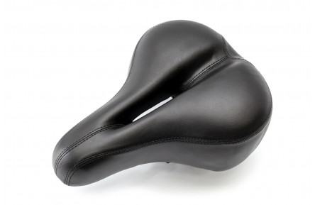 Седло комфортное с мягким отвращением 280*195 YF-1041-2 (черный)
