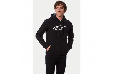 Реглан Alpinestars AGELESS ZIP HOODIE V3 BLACK/WHITE, XL