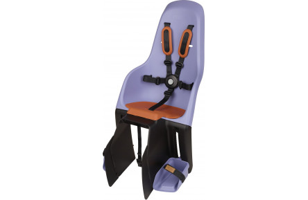 Дитяче велокрісло заднє POLISPORT Minia FF на підсидільну трубу, 26"-28", 9-22 кг, фіолетове, інд.па