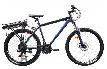 Электровелосипед 26" Formula Motion 2022, 350Вт 36В 12.5Ач, темно-серый с синим