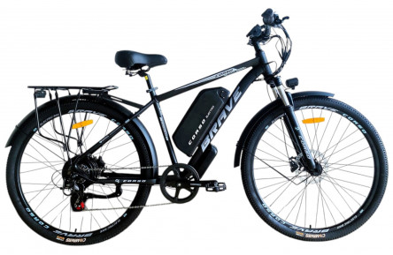 Электровелосипед Corso Brave 29" BR-96107 (750Вт 48В 20Ач) 29" 19" черно-серый Shimano 7 скоростей