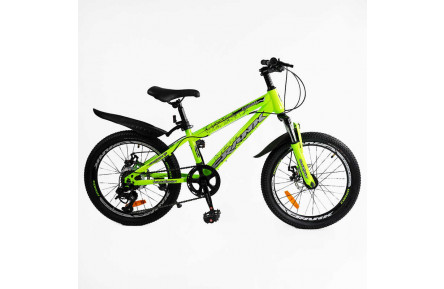 Велосипед Corso CRANK 20" салатовый