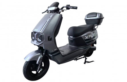 Электрический мопед Corso Flex FL-548209 (1800Вт графеновый аккумулятор 72В 35Ач) 10" серый