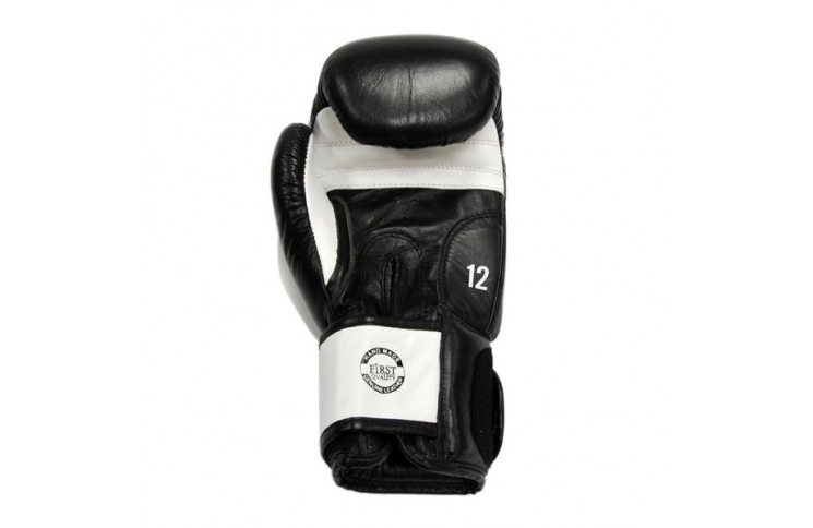 Перчатки боксерские THOR SPARRING 16oz/PU/черно-белые